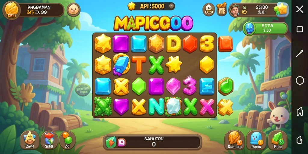 Tampilan gameplay API5000 yang adiktif dalam genre Match-3.