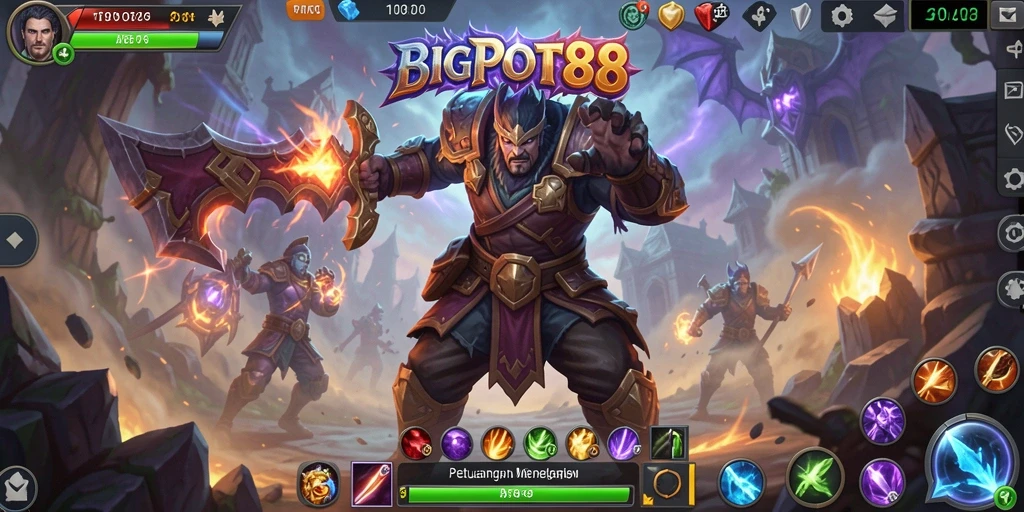 Tangkapan layar utama dari gameplay mendebarkan di BIGPOT88.
