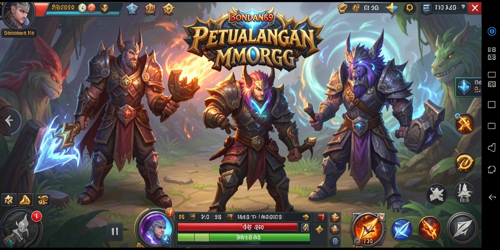 Screenshot gameplay BONDAN69 menunjukkan pertarungan epik antar pemain.