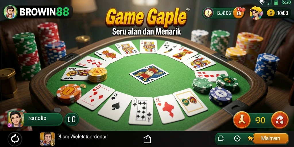 Tampilan gameplay seru BROWIN88 dengan antarmuka yang menarik.