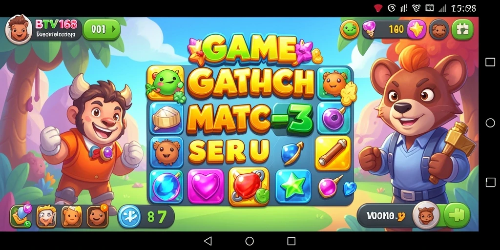 Tampilan gameplay BTV168 yang menarik dan penuh warna.