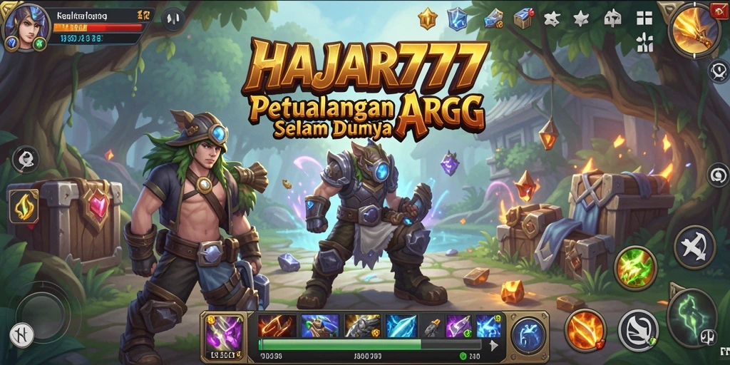 Tangkapan layar gameplay HAJAR777 dengan aksi pertarungan yang mendebarkan.