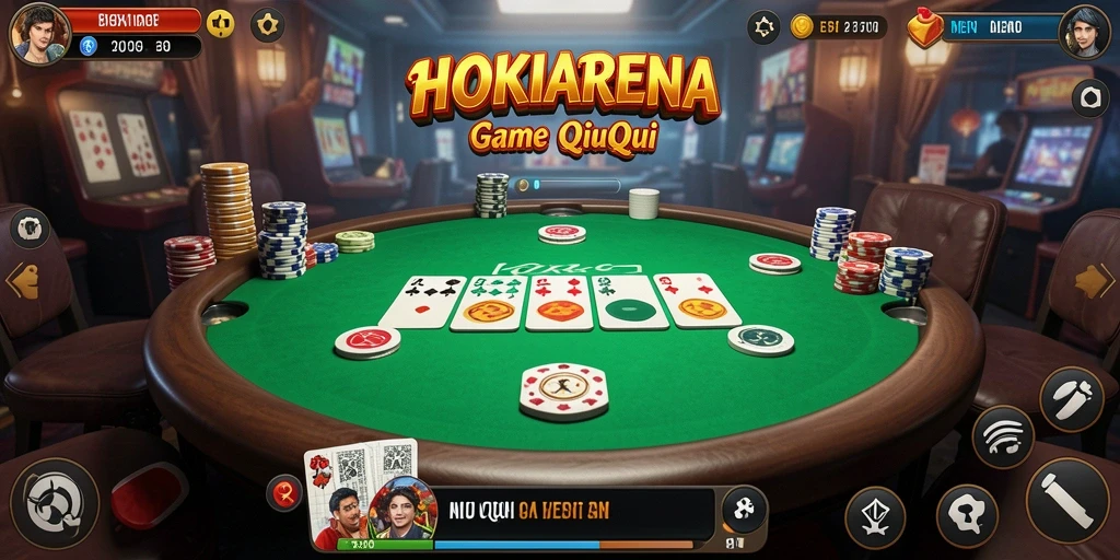 Tangkapan layar gameplay QiuQiu yang seru dan menegangkan.