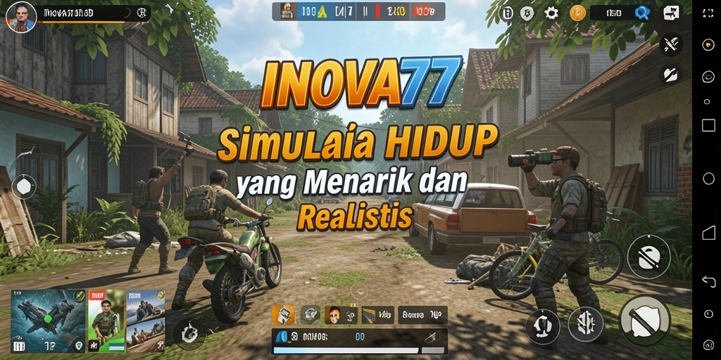 Tampilan gameplay INOVA77 yang menarik dan interaktif.