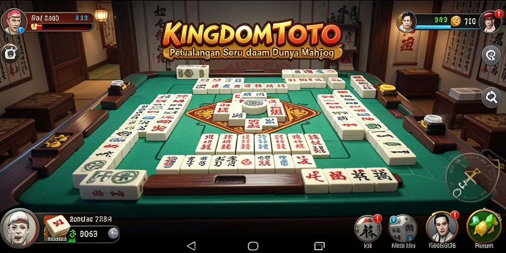 Tampilan gameplay Mahjong yang menarik di KINGDOMTOTO.