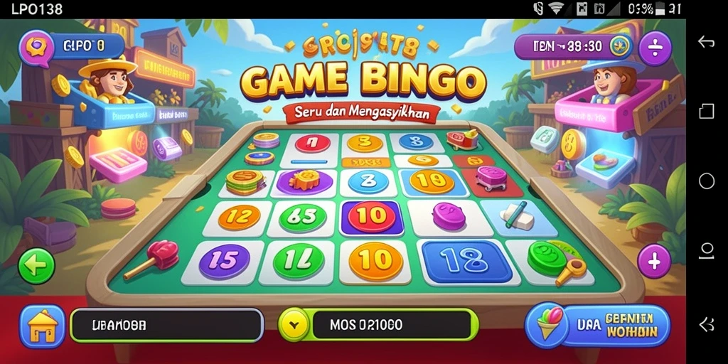 Tampilan utama gameplay LPO138 dengan suasana permainan Bingo yang seru.