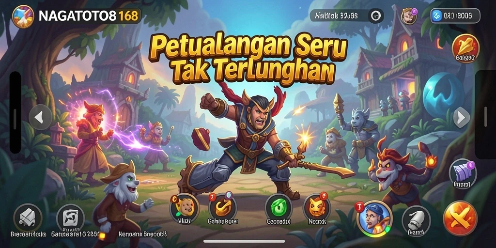 Tampilan gameplay seru dari NAGATOTO168 yang penuh petualangan.