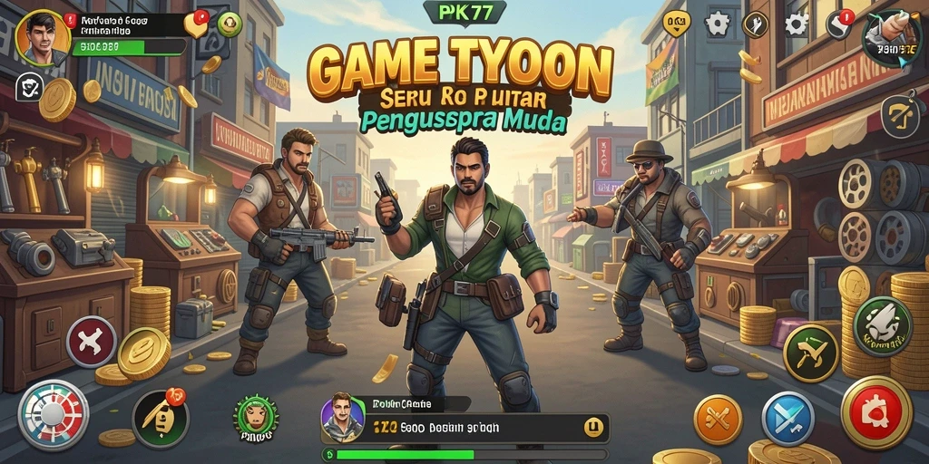 Menampilkan gameplay Tycoon yang mendebarkan dan realistis.