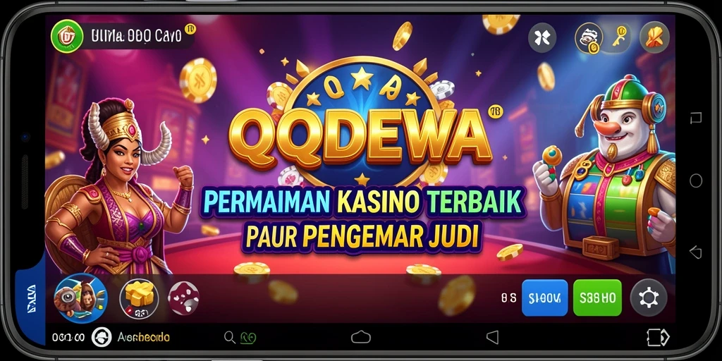 Tampilan menarik dari kasino dalam aplikasi QQDEWA yang penuh aksi.
