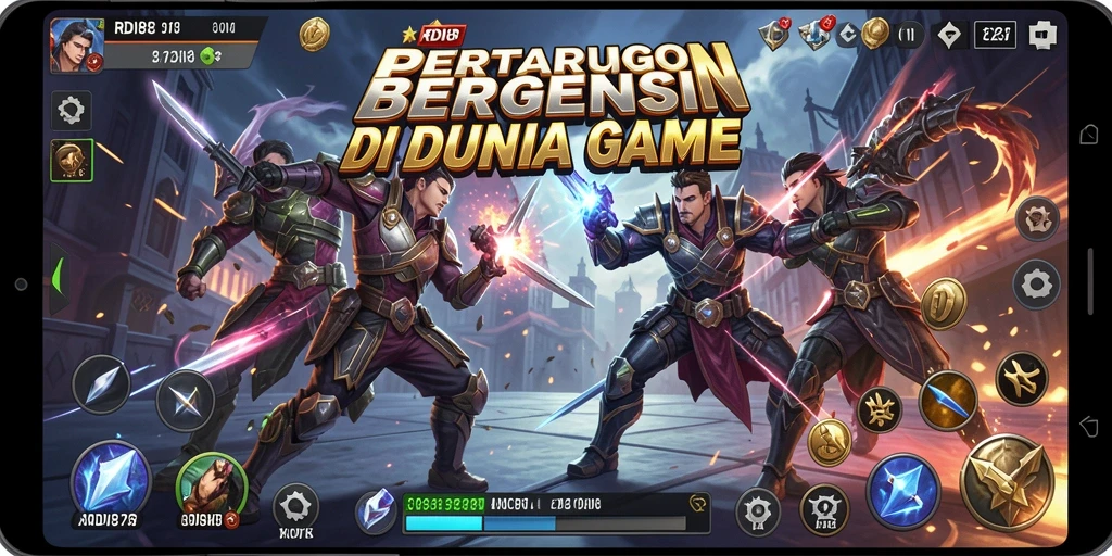 Screenshot RDI88 menampilkan aksi pertarungan yang mendebarkan.