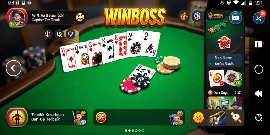 Tangkapan layar gameplay Gaple yang menarik dan seru di WINBOSS.